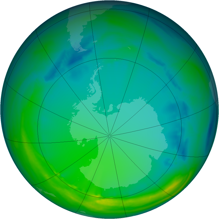 Ozone Map 2005-07-18